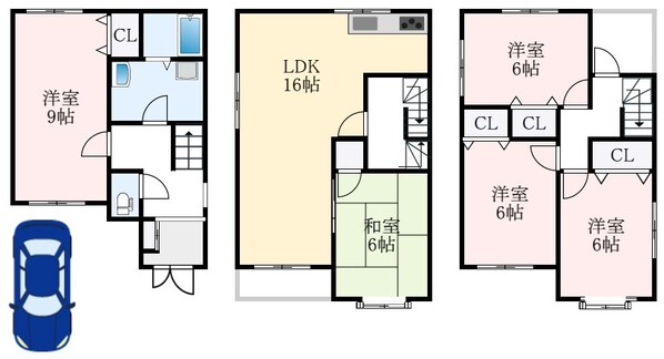 滝谷駅 徒歩4分 1-3階の物件間取画像